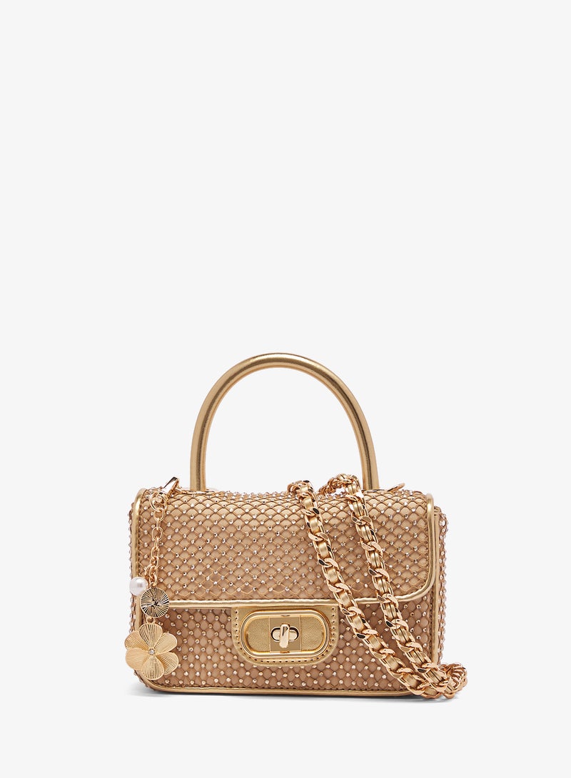 ALDO Lorelli Chain Detail Satchel Bag - Image 1